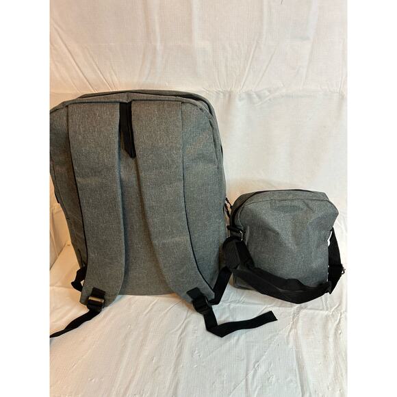 NWOT New Age King Charging Backpack Set Gray - Picture 4 of 4